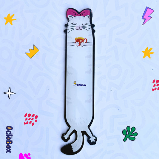 Acrylic Female Cat with Mug