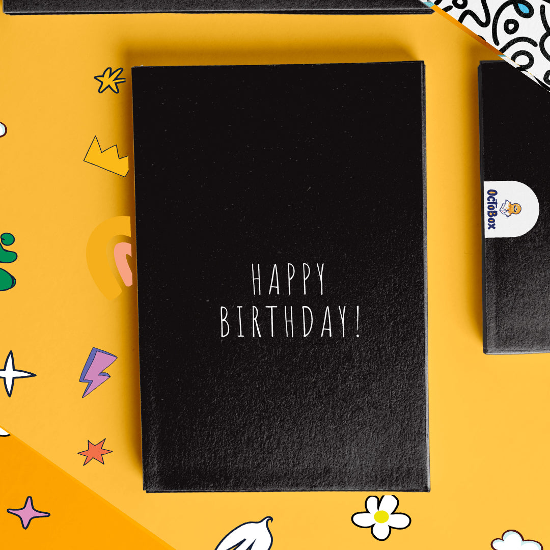 Black Background Happy Birthday