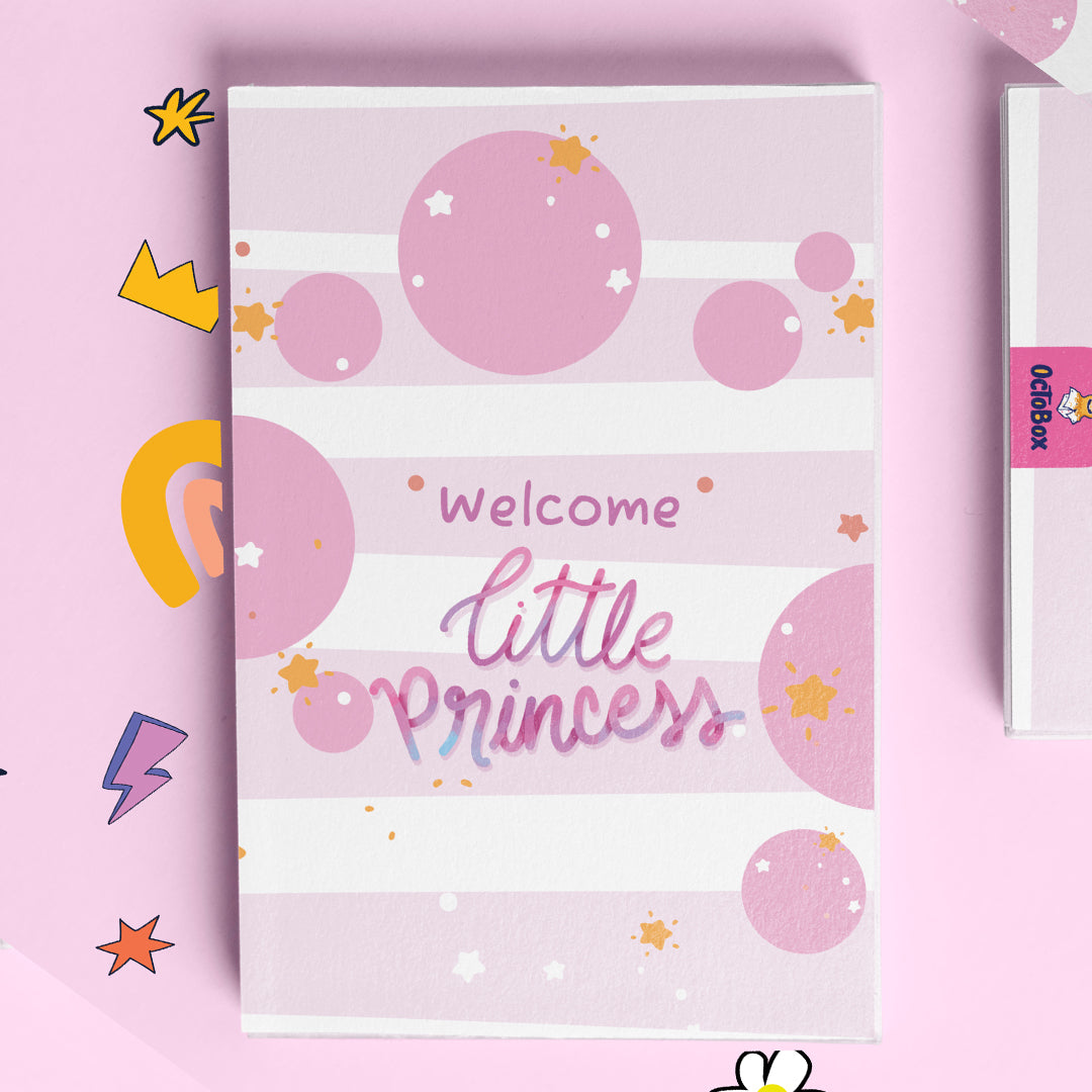 Female Pink Bubbles Welcome Baby