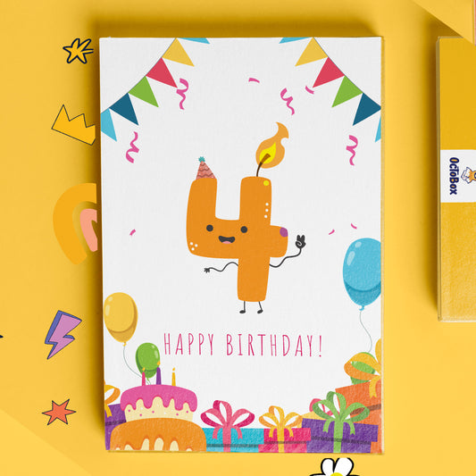 Four Years Male Happy Birthday