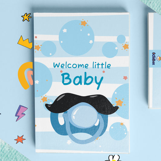 Male Moustache Welcome Baby