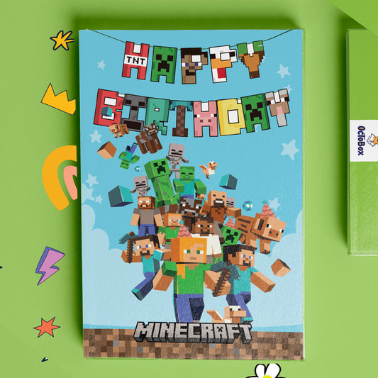 Minecraft Birthday Card