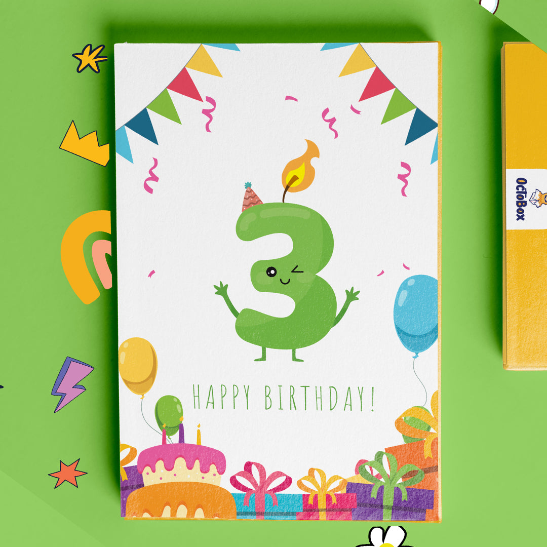 Three Years Male Happy Birthday