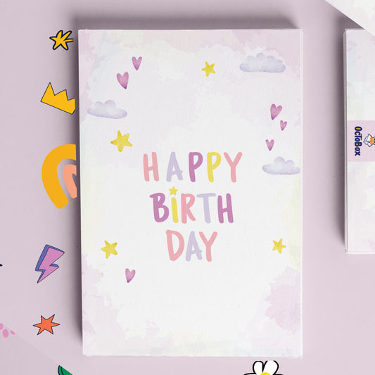 Water Coloured Sky Happy Birthday